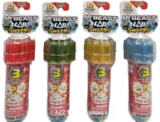 HOLIDAY Mr. Beast Lab, 4 Micro Mystery Hyper Fusion Beasts Test Tubes NEW 2025
