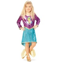 Fasching KostüM Meerjungfrau Mermaid 1-Tlg. Kleid Mit Schwanzflosse 116