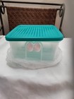 TUPPERWARE 1 FRIDGESMART CLASSIC SMALL 4.5c SQUARE SHEER CONTAINER BLUE MIST NEW — photo 10
