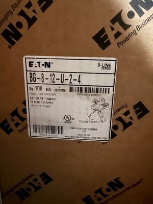 Box of 100 Eaton BG-8-12-U-2-4 Conduit To Beam Fastener Size 1/2-3/4''