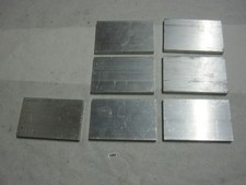 6X Aluminum 6061 T6511 Each Plate is 2lb 7oz 7-7/8 x 5 x 5/8