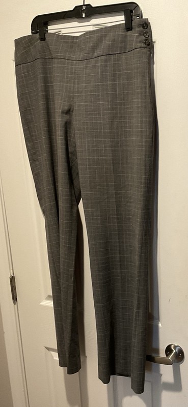The Limited Cassidy Fit Women's Dress Pants Black Plaid Size 12