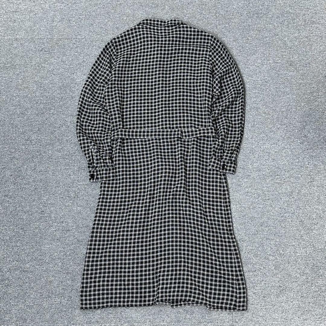 agnes b. Shirt Dress Waist Ribbon Check Size 38 | eBay