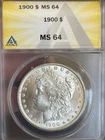 MS 64 ~ 1900 P Morgan Silver Dollar ~ FRESHLY GRADED ~ BU GEM ~ 90% Silver $1