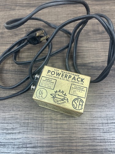 MARX 2108 HO POWERPACK TOY ELECTRIC SPEEDWAYS SLOT CAR TRANSFORMER, VINTAGE - Picture 2 of 9