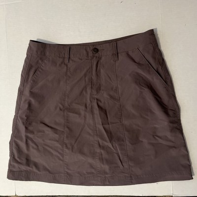 Patagonia Inter-Continental Hideaway Skirt Womens Size 6 Brown Activewear Skort