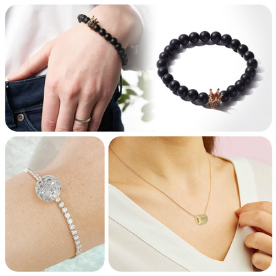 UXcell 10-Pack Round Ring Charm Spacer Beads - 8mm Brass Rhinestone Beads For Jewelry Making