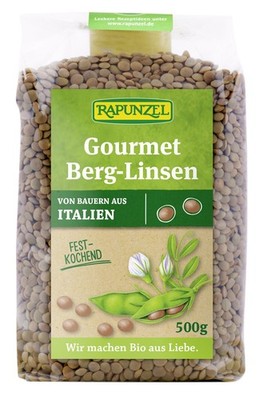 Rapunzel - Berglinsen (6x500g) Linsen Eintopf Salat Hülsenfrüchte Ballaststoffe