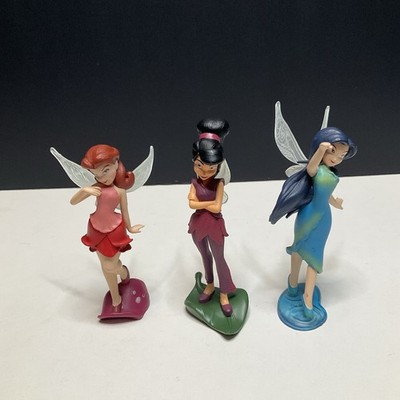 Disney Tinkerbell Fairy & Friends PVC Figure Cake Topper Lot of 3 Pixies