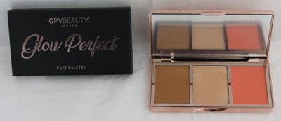 OPV Beauty Glow Perfect Face Palette '' Shade 2 '' Blush Bronzer Highlighter NIB