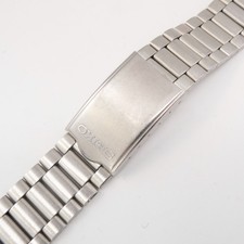 Vintage Seiko 17.9 mm Stainless Steel Wristwatch Bracelet with Deployant Clasp