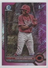 2022 Bowman Chrome Prospects Fuchsia Shimmer Refractor /199 Yerlin Confidan 0pl8