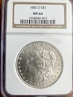 1885 O Silver Morgan NGC MS64  New Orleans  Mint