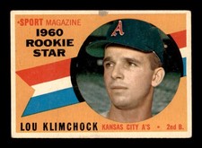 1960 Topps #137 Lou Klimchock RS RC VG/VGEX X3512293