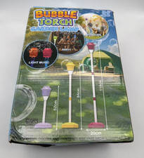Bubble Torch Garden Lamp Automatic Children Bubble Maker - Red