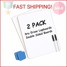 MaxGear Small White Board 2 Pack Dry Erase Boards, 9''x 12'' Mini White Board Do