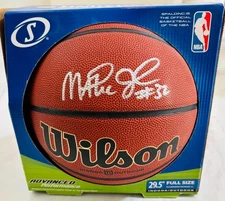 MAGIC JOHNSON Signed I/O Full Size Wilson Basketball PSA DNA D06043