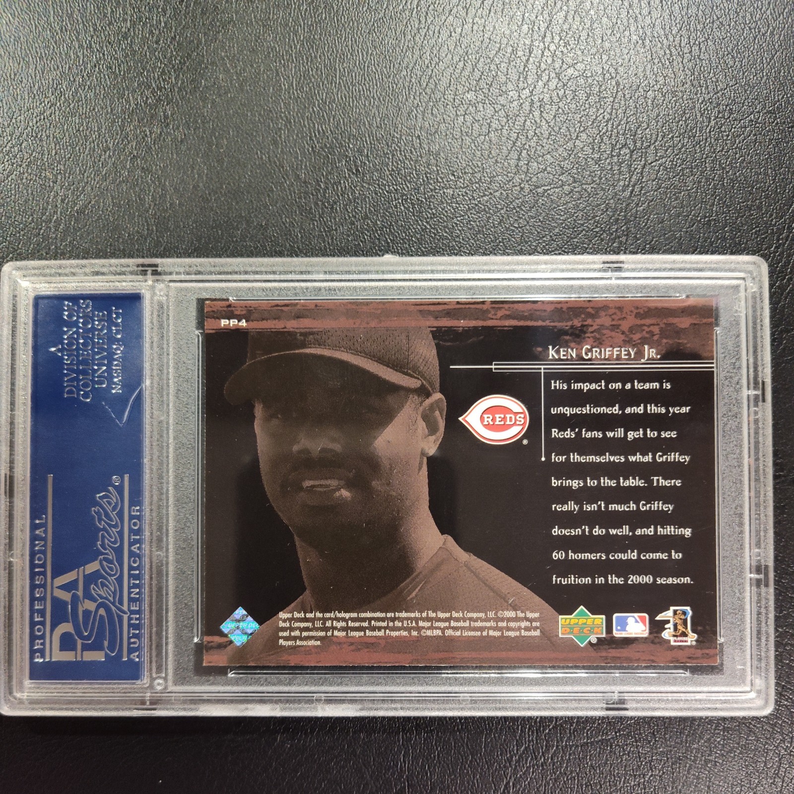 2000 Upper Deck - Prime Performers #PP4 Ken Griffey Jr PSA 9 view 2