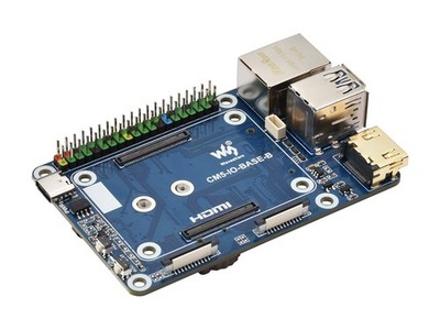 Waveshare Mini Base Board B, für Raspberry Pi Compute Module 5, Gigabit