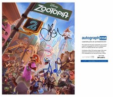 Zootopia 2 - Cast X4 Ginnifer, Ke Huy, Josh +1 AUTOGRAPH Signed 10x8 Photo ACOA