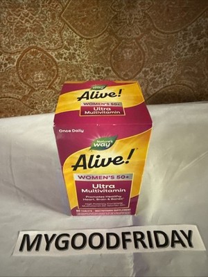Nature s Way Alive! Vitamins for Women 50 Plus, Complete Multivitamin Exp:5/2027