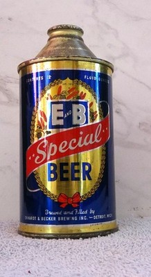 E & B SPECIAL BEER - CONE TOP - IRTP - DETROIT, MICH