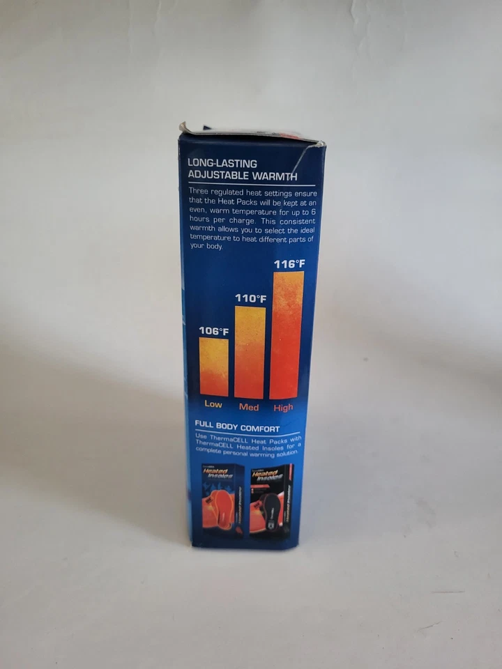 ThermaCell Heat Pack Rechargeable Pocket Warmer 1 Unit 6hr Heat Fast Shipping - Image 4 of 4