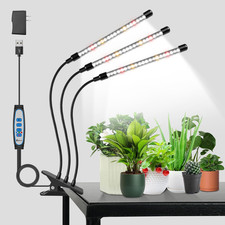 Grow Lights for Indoor Plants Full Spectrum, 6000K 3 Head Plant Lights Indoor, L