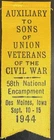 1944 Des Moines Iowa GAR National Encampment Civil War Vets SUV Auxiliary Ribbon