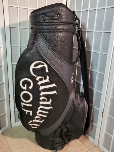 Vintage Callaway Hawkeye Leather 6 Way Golf Bag. - Picture 3 of 13
