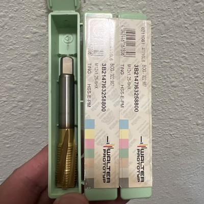 Walter Proto typ M12x1.25 Tap 6HX HSS-E-PM Threading Tool 3B2147 (3 PCS)