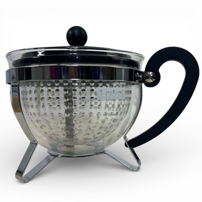 Bodum Chambord 1 L Glass Teapot with Stainless Steel Infuser &Chrome Frame