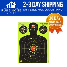 18x24 Splatter Targets - 25 Pack Bright Fluorescent Yellow for Accurate Shooting