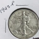 1943 50C Walking Liberty Half Dollar. 90% Silver.  #1916