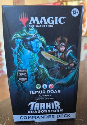 NEW MAGIC The Gathering MTG Tarkir Dragonstorm Commander Deck Cards ''TEMUR ROAR''
