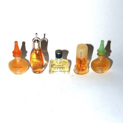Laura Biagiotti RARE Lot 5 Miniatures Sotto Voce Venezia Roma Discontinued