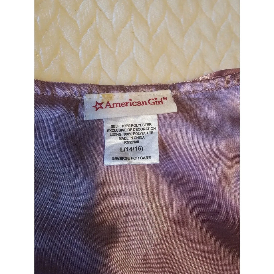 美国女孩伊莎贝尔紫色亮片舞蹈裙大号14/16 — 第 4/4 张图片