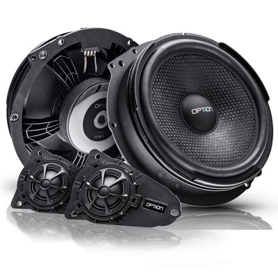Option-Air VW T5/T6 Lautsprecher System Plug&Play Bulli Boxen 2-Wege Kompo 100W