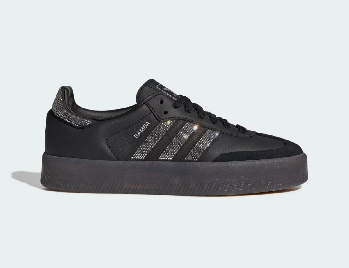adidas サンバW Black/Silver llic/Gum adidas Samba Silver Metallic Black Gum W for sale | eBay