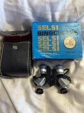 Vintage Selsi 7x18 Field Binoculars Metal Japan