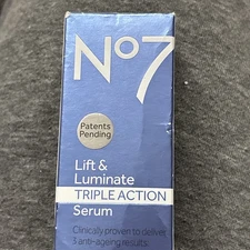 No7 Lift & Luminate Triple Action Serum - 1oz Hypo Allergenic