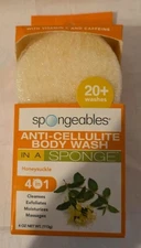 Spongeables: Body Wash In A Sponge - 20+Showers - Honeysuckle - NIB 