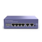 6-Port POE+ Power Over Ethernet Switch with Metal Housing, 4-Ports POE+ 802.3...