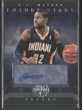 2014 Totally Certified C.J. Watson Future Stars Signatures #/99 Auto (JB)