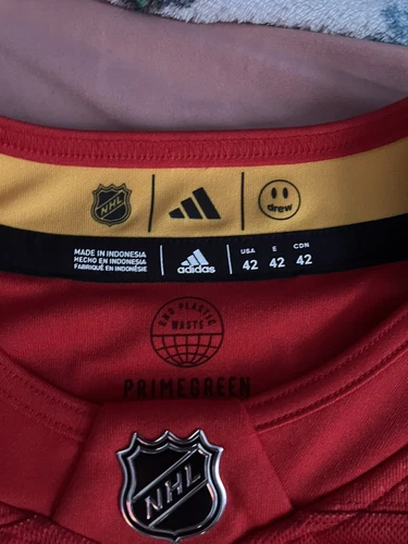 Adidas x drew house 2024 NHL All Star Game Jersey Red Size 42 NWT (IX5441) - Picture 2 of 4