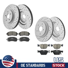 For Subaru Forester 2019 - 2023 Front Rear Disc Rotors Ceramic Brake Pads