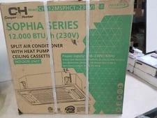 Cooper Hunter 12000 BTU 230V Split Air Conditioner Heat Pump Ceiling Cassette