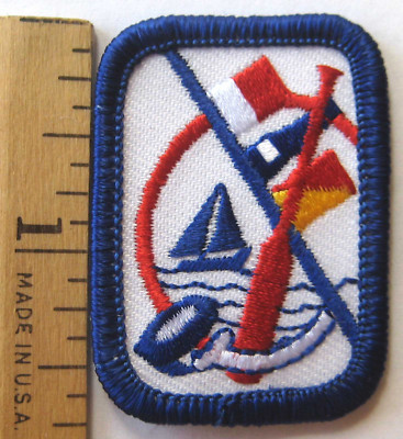 Retired Girl Scout Senior WATER SPORTS BADGE Sailing Interest Project Patch IP