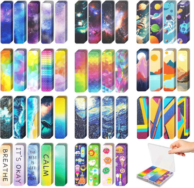 48 Pieces Unique Sensory Stickers for Anxiety Relief Items - Multicolored 01