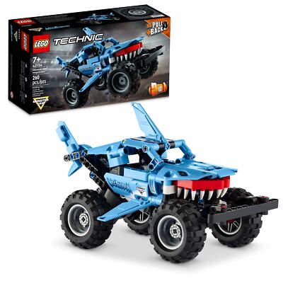 NEW - Lego Monster Jam Megalodon 2 in 1 TECHNIC (42134) Shark Pull Back Truck